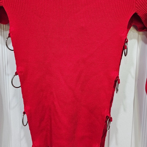 Women’s Balboa Red long sleeve Top Sz S - Picture 2 of 7